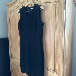 Chaus Formal Black V-Neck Sleeveless Midi Dress - Size 6